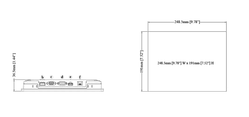 Габариты MT8090XE